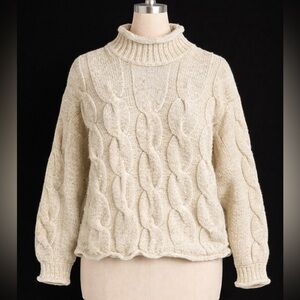 Bravo Cable Knit Fisherman Sweater by Bravo-Womens sz L
